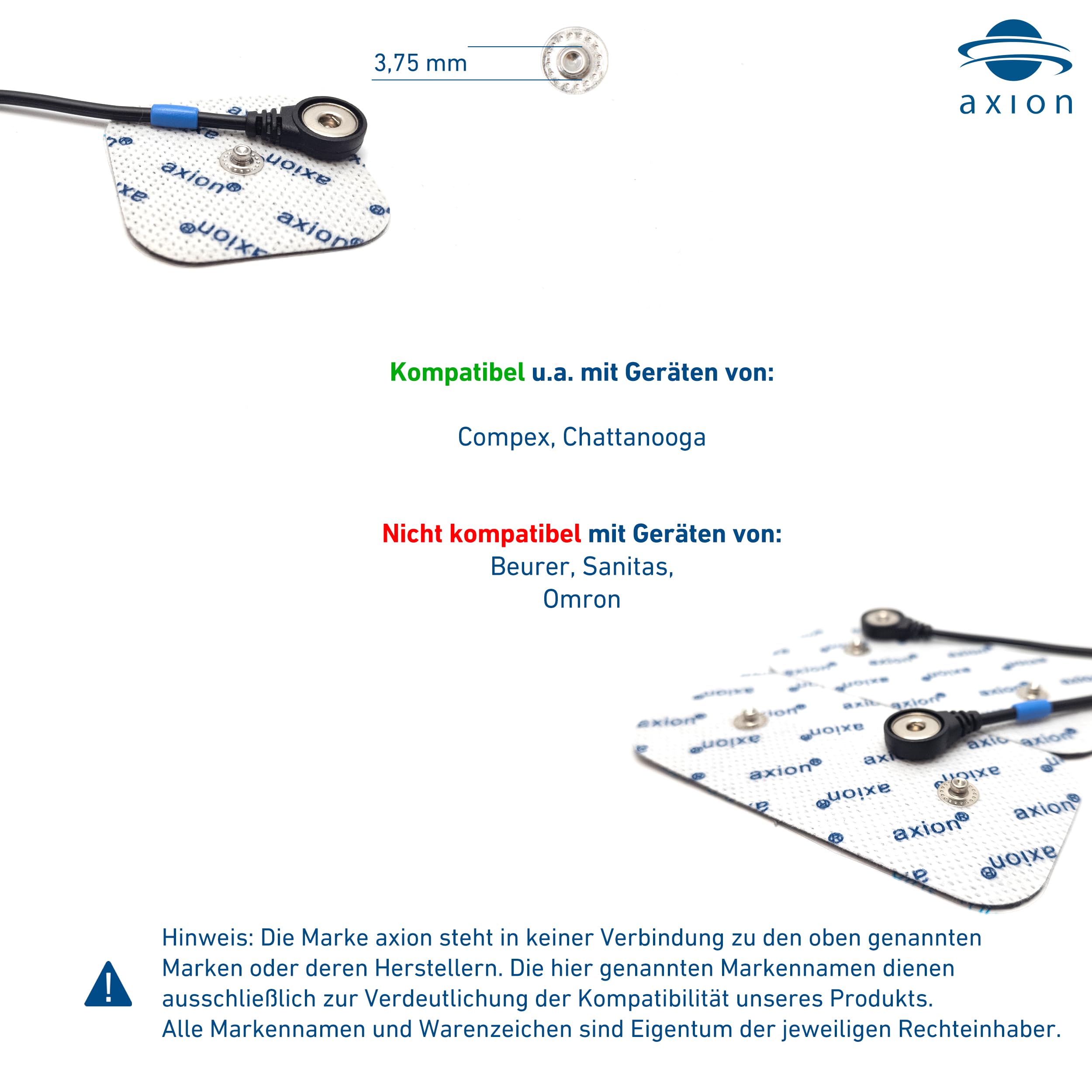 16 Elektroden-Pads 10x5 cm | Klebeelektroden für TENS-Gerät & EMS-Trainer 16 Elektroden-Pads 10x5 cm | Klebeelektroden für TENS-Gerät & EMS-Trainer