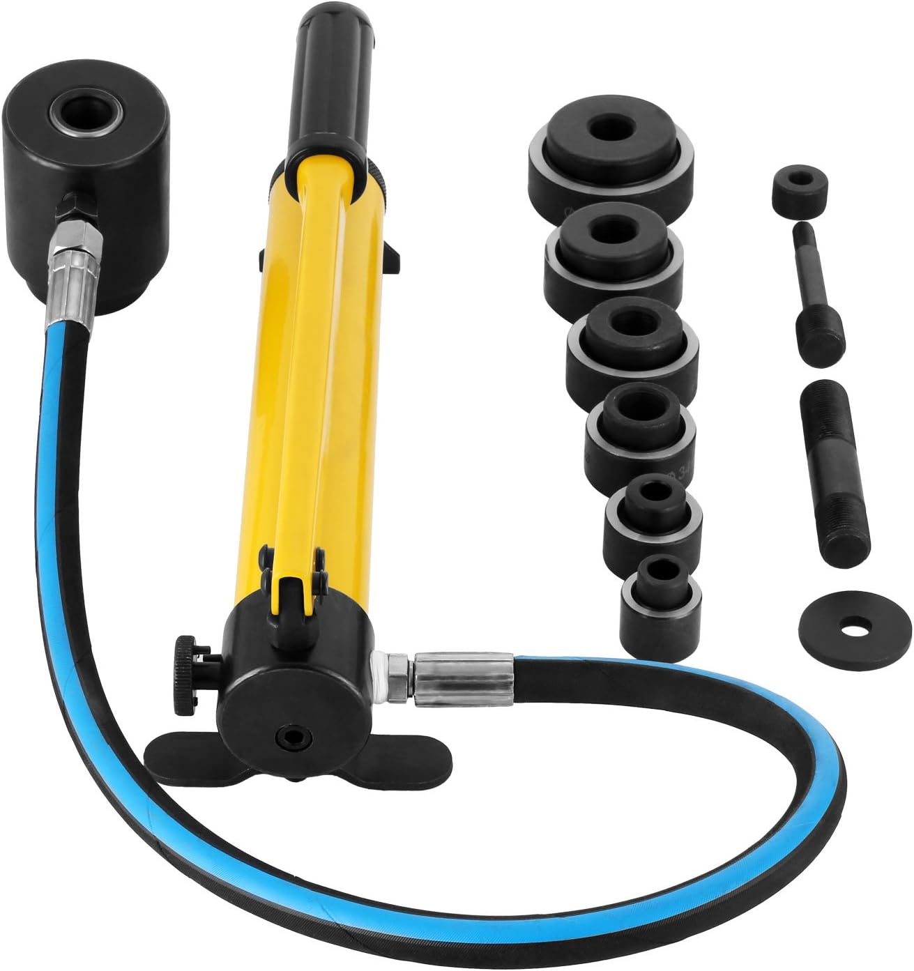 🔥 Cаѕhbасk uр tо 70% Mophorn 10 Ton 1/2 to 2 Hydraulic Knockout Punch Driver Tool Kit Electrical Conduit Hole Cutter Set KO Tool Kit with 6 Dies Hole Complete Tool (Knockout Punches)