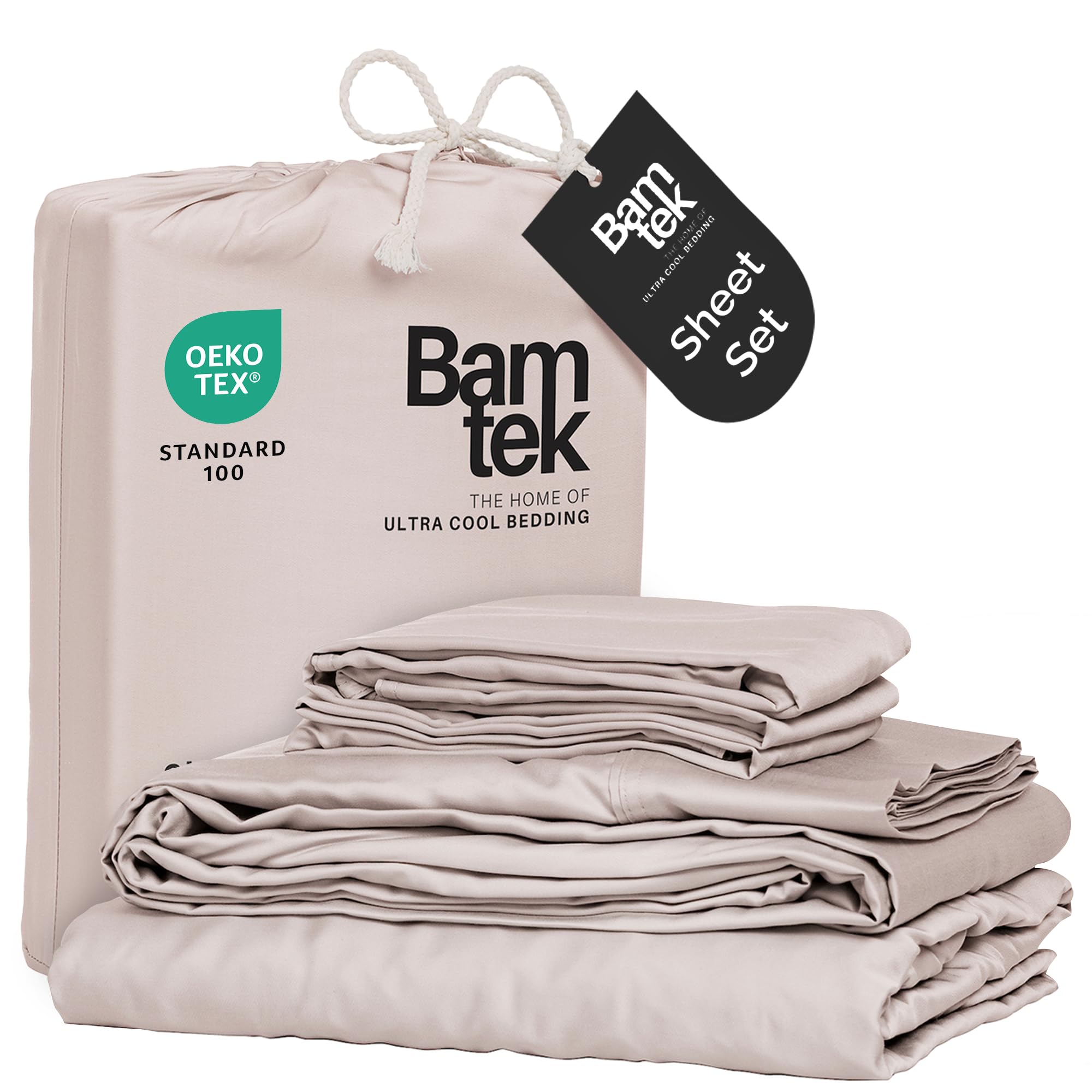 Bamtek 100% Viscose Bamboo Sheets in Blush