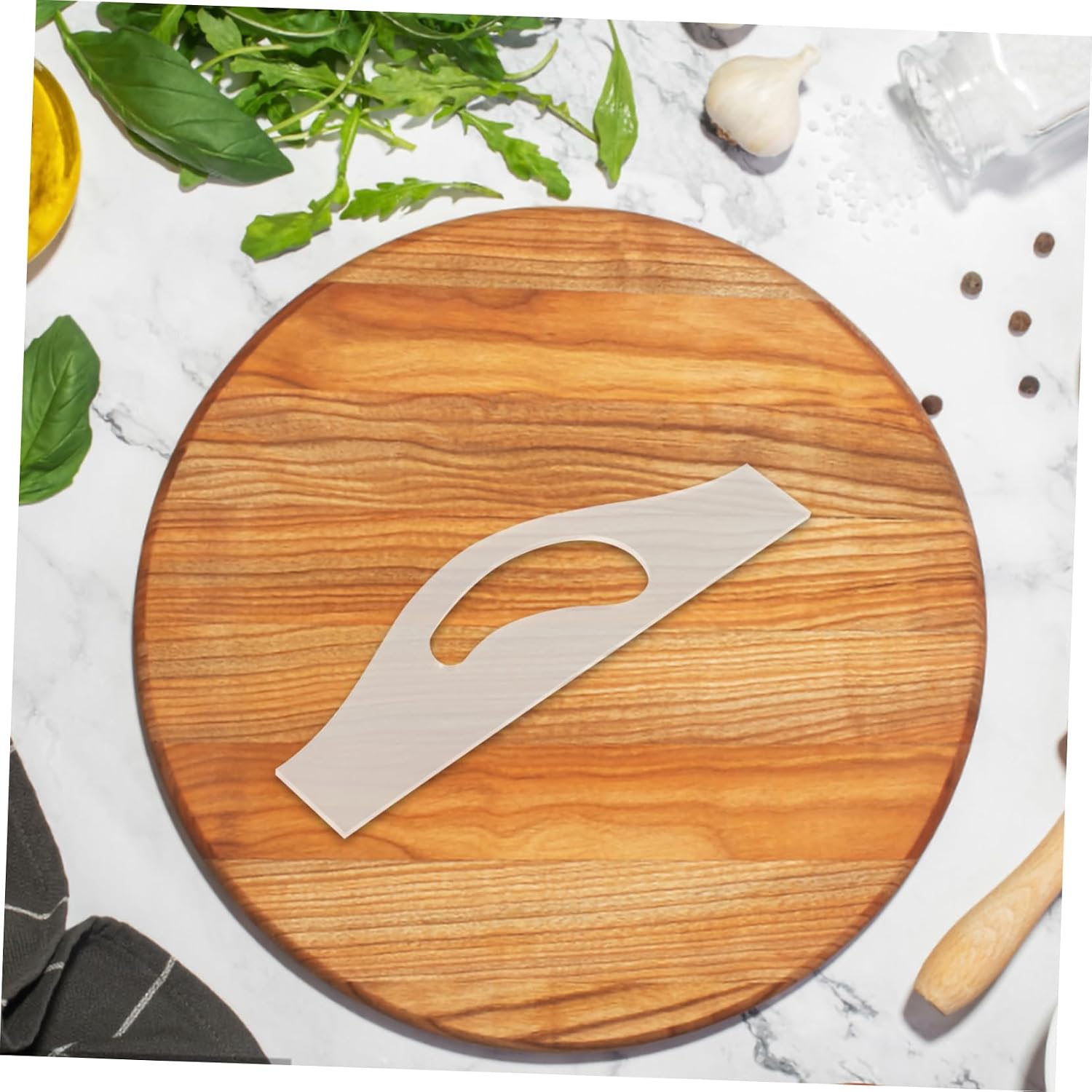 Vaguelly Clear Acrylic Cutting Board Handle Template Essential Tool for Crafting Unique Charcuterie Boards Durable Stencil for Kitchen Use for Woodworking Enthusiasts