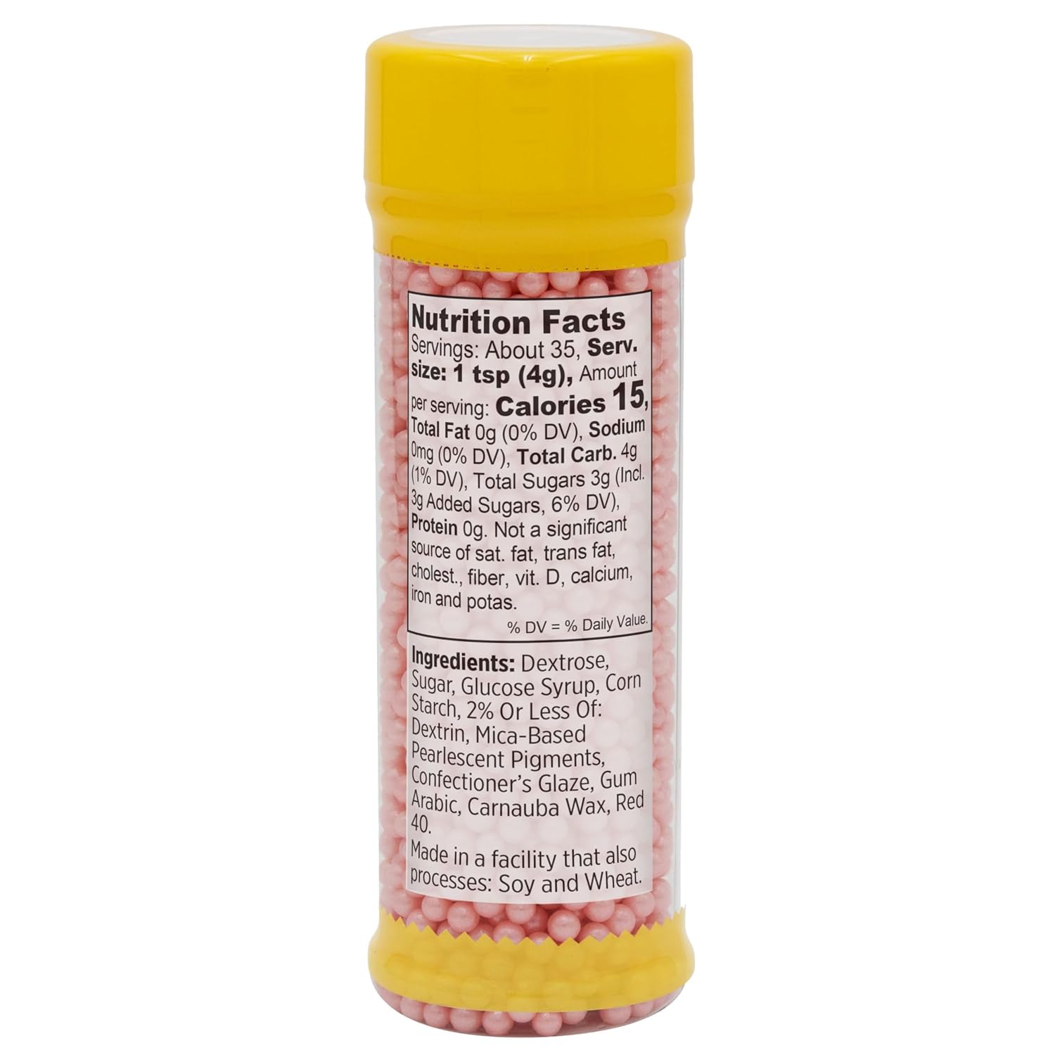Wilton Pink Sugar Pearls, 5 oz.