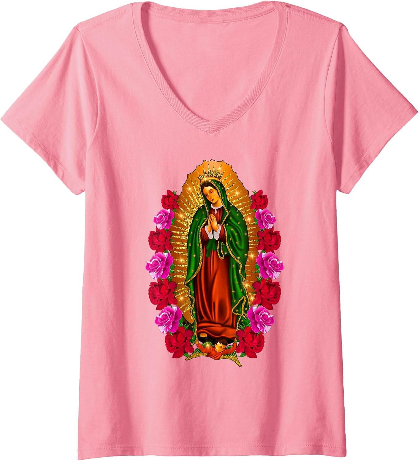 Beautiful Guadalupe T-Shirt for Women - Celebrate Your Faith Beautiful Guadalupe T-Shirt for Women - Celebrate Your Faith
