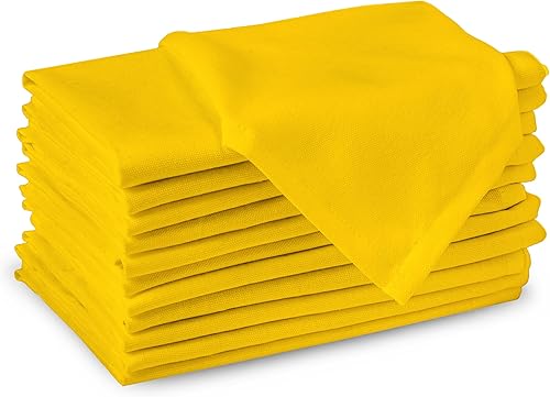 Vista 107 de Encasa XO Juego de 12 servilletas de tela color azul cobalto, 17 x 17 pulgadas, servilletas de cena de algodón de color sólido, servilletas de boda