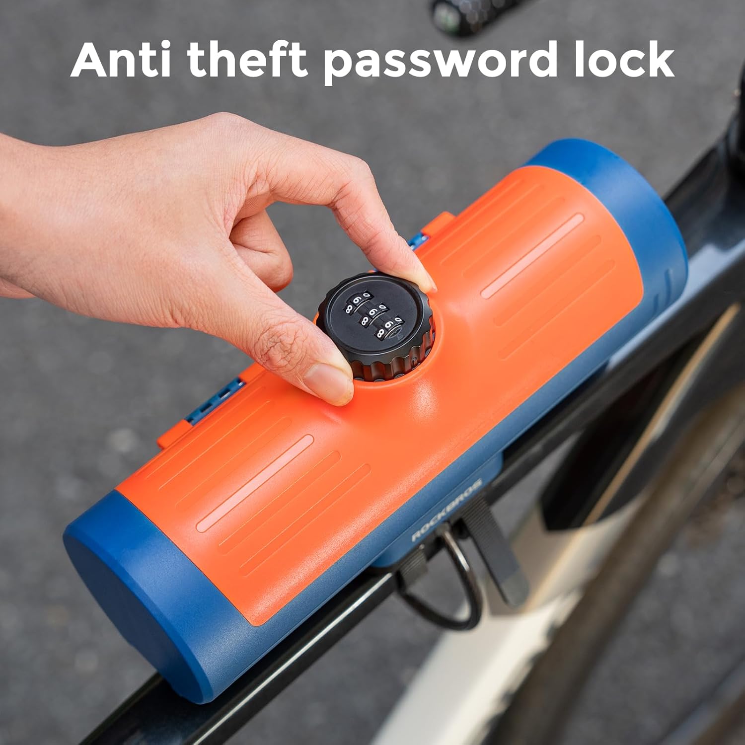 ROCKBROS Password Storage Box Mountain Road Bicycle Frame Bag Hard Shell Key Anti-Theft Box Secure Durable Storage