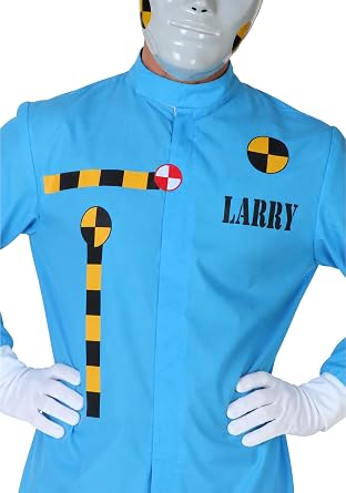 Realistic Crash Test Dummy Costume for Adults - Men's Crash Dummy Outfit with Mask, Jumpsuit, Gloves