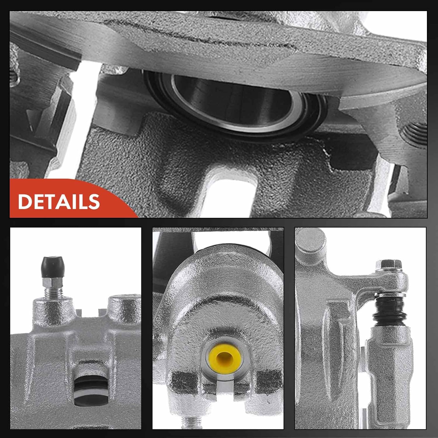 A-Premium Disc Brake Caliper Assembly with Bracket Compatible with Select Ford, Lincoln and Mazda Models - Edge/MKX 2007-2010, CX-7 2007-2012, Sport Utility - Rear Left Driver Side
