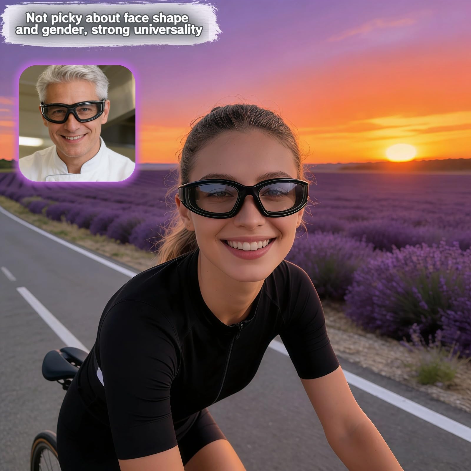 Lunettes anti-buée, coupe-vent et anti-poussière pour couper les oignons, cuisiner, griller, lunettes de sécurité ultra légères