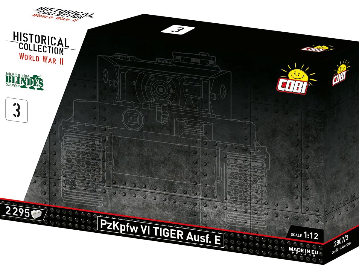 COBI PzKpfw. VI Tiger, 70 cm (Länge) x 30 cm (Breite) x 24 cm (Höhe), Dark Green