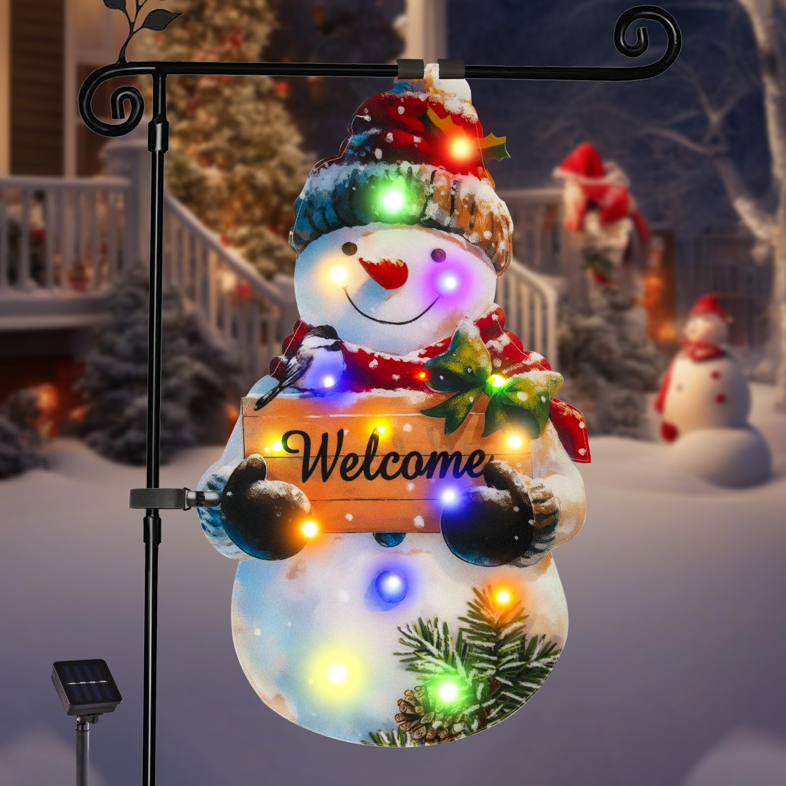 Amazon.com : Amadecohome 12x18 Lighted Christmas Snowman Garden