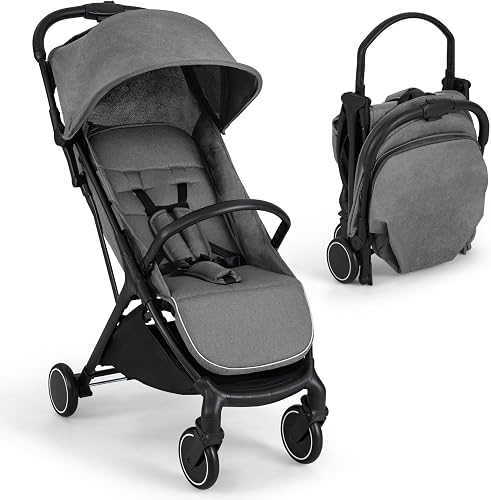Poussette Canne Bébé 0-3 Ans(Charge 15 kg) avec Dossier COSTWAY
