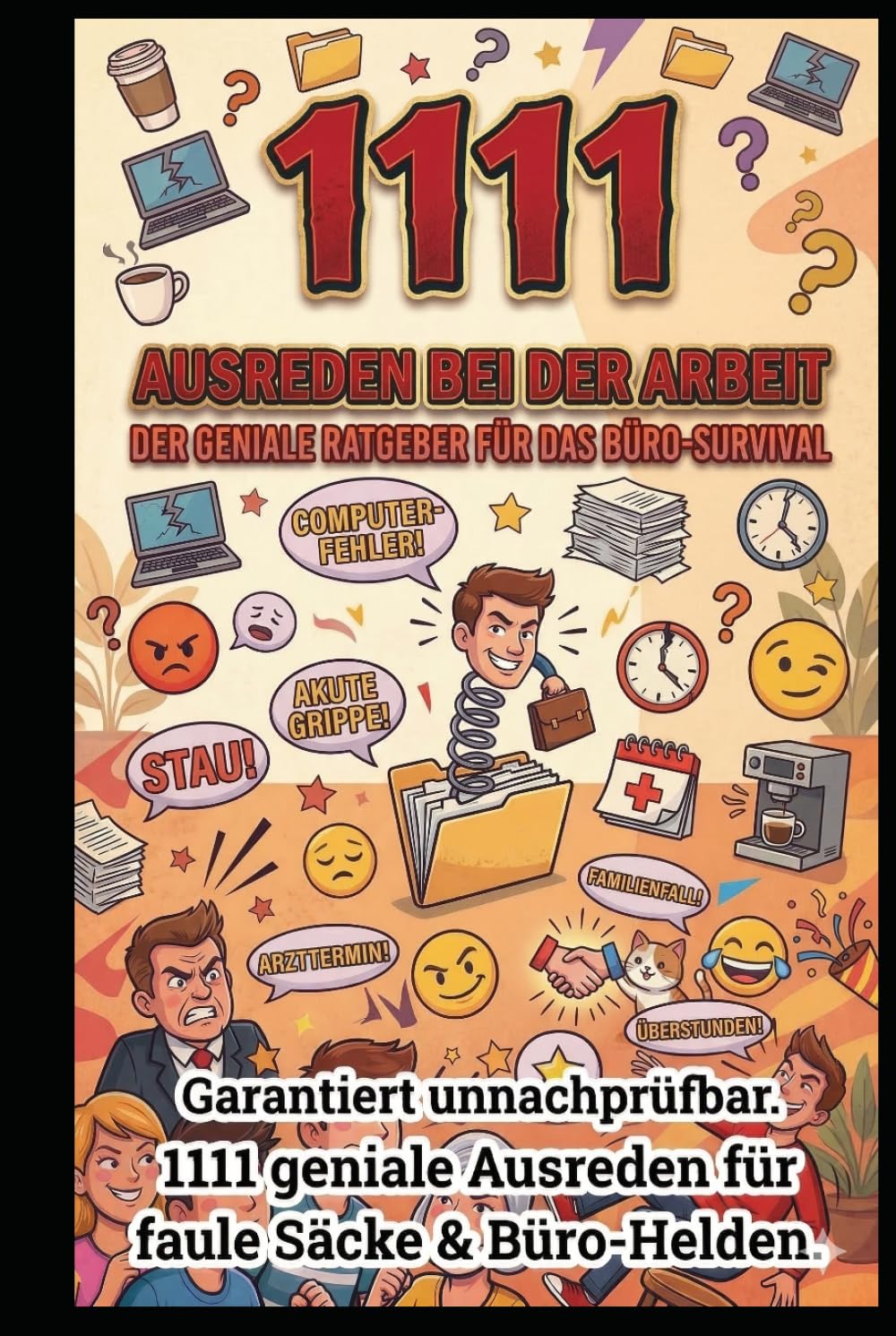 1111 Ausreden bei der Arbeit: Der geniale Ratgeber für das Büro-Survival – Garantiert unnachprüfbare und lustige Ausreden für faule Säcke & ... Dein Arsenal für jede Lebenslage)