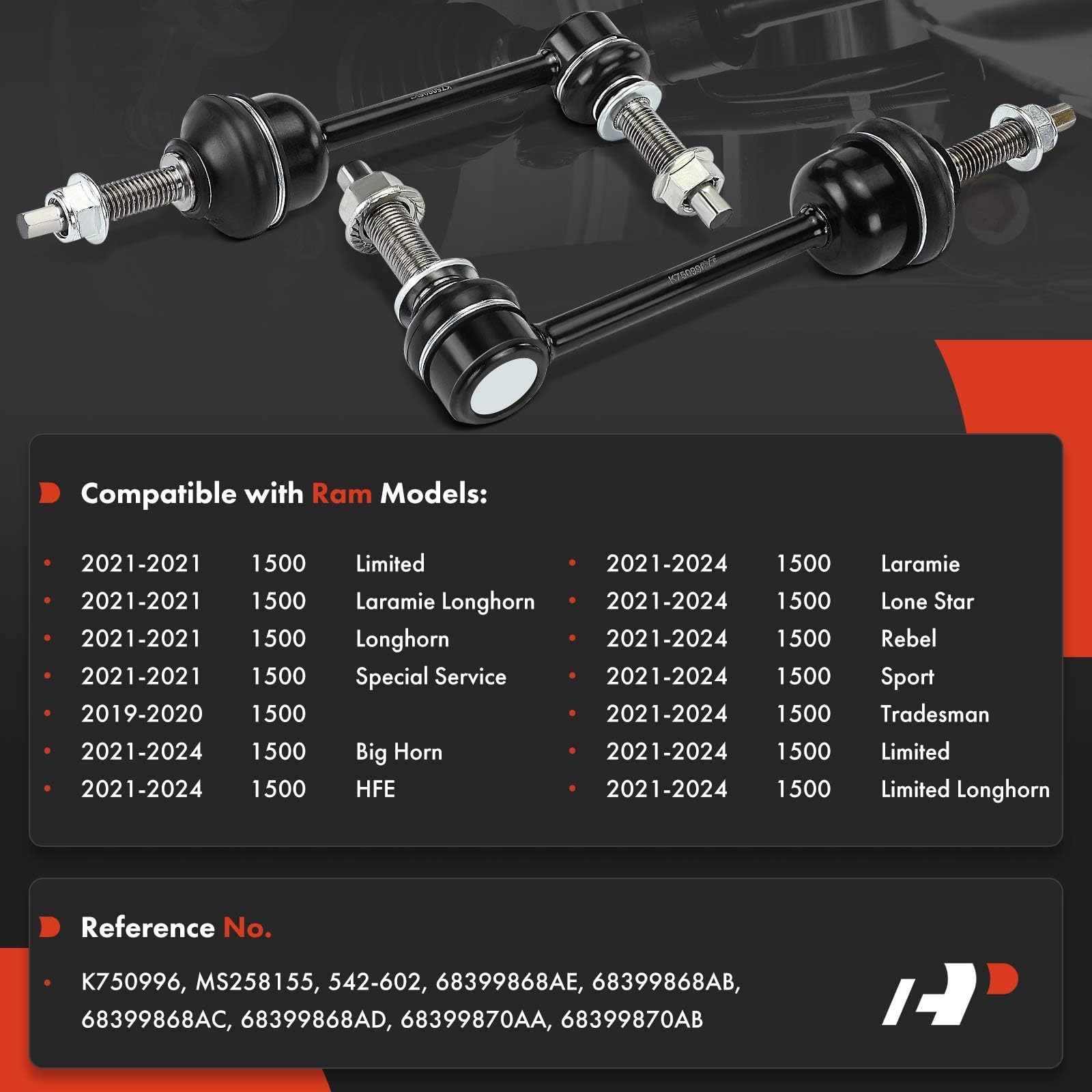 Amazon.com: A-Premium 2 x Front Sway Bar Links Stabilizer Bar