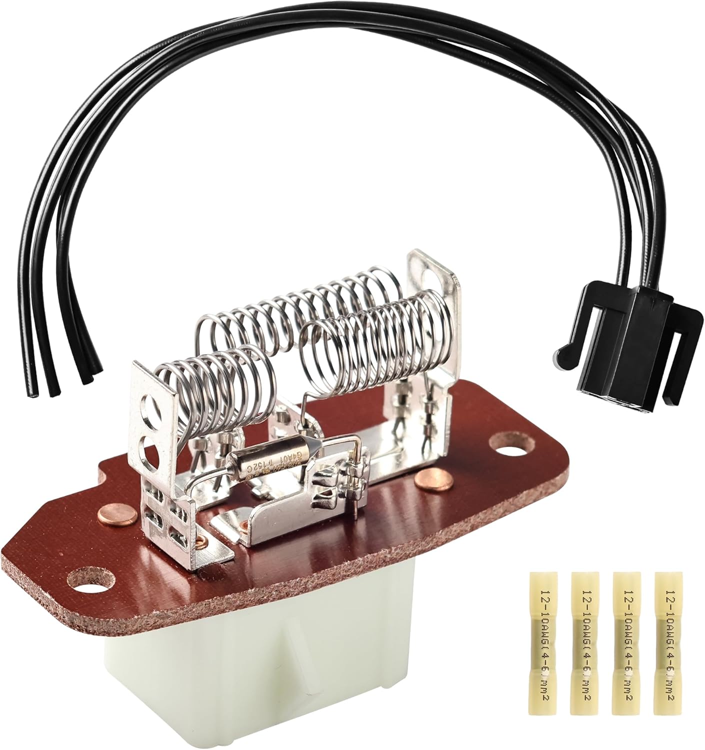 FAERSI 973-013 HVAC Blower Motor Resistor Kit with Wire Harness Compatible with 2003-2014 Ford E-150 E-250 E-350 E-450 E-550, 1999-2007 F-250 F-350 F-450 F-550 Super Duty Replaces 4C2Z19A706AA 973404