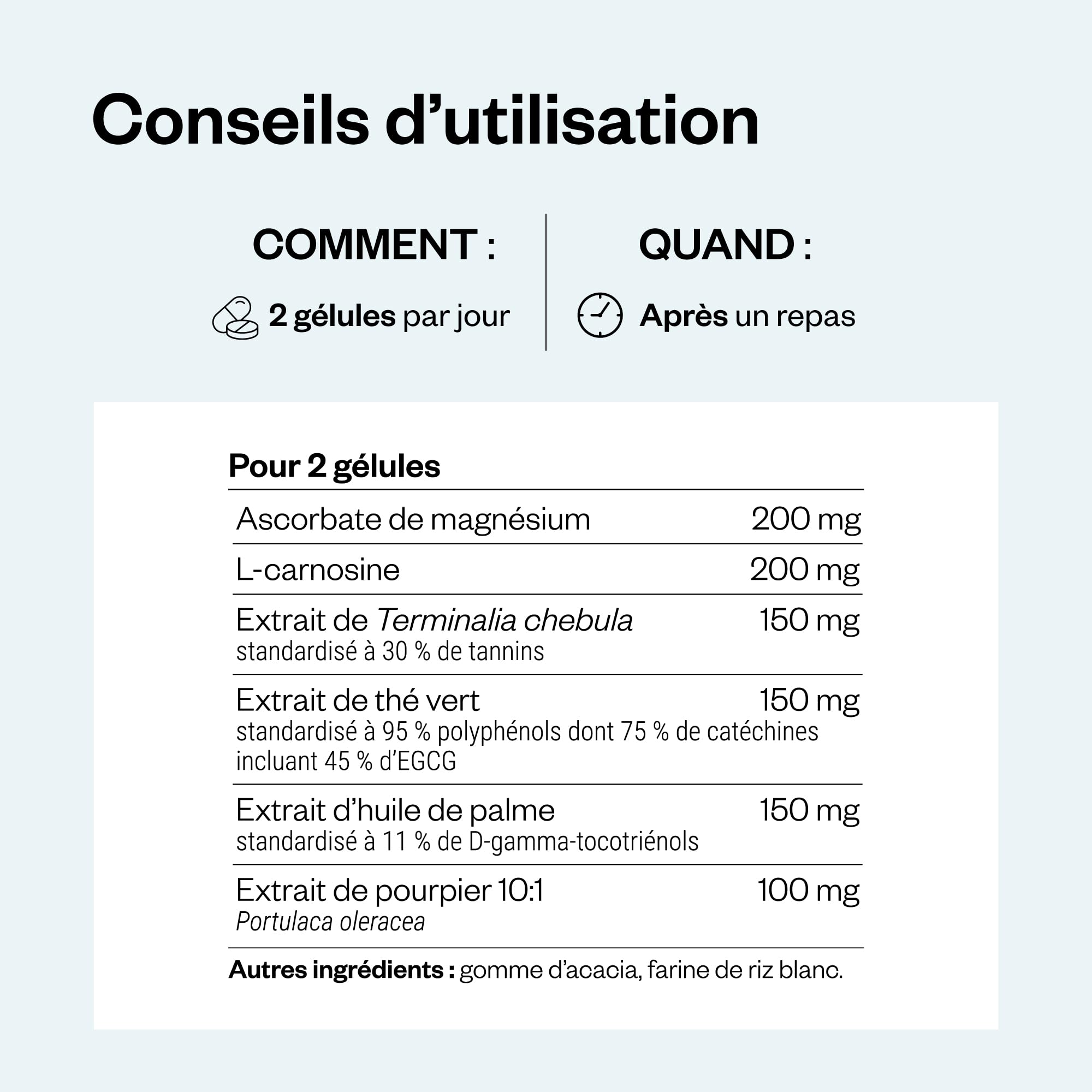 Telomeres Maintenance Formula - 60 Capsules Végétariennes - SuperSmart | Contient des Antioxydants Naturels Puissants (Catéchines de Thé Vert, Carnosine, Gamma-Tocotriénols) - Sans OGM