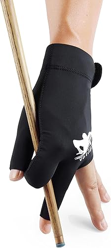 Guante de piscina de secado rápido para hombres y mujeres, para billar, mano izquierda, ideal para Snooker Cue Shooters Carom Sports