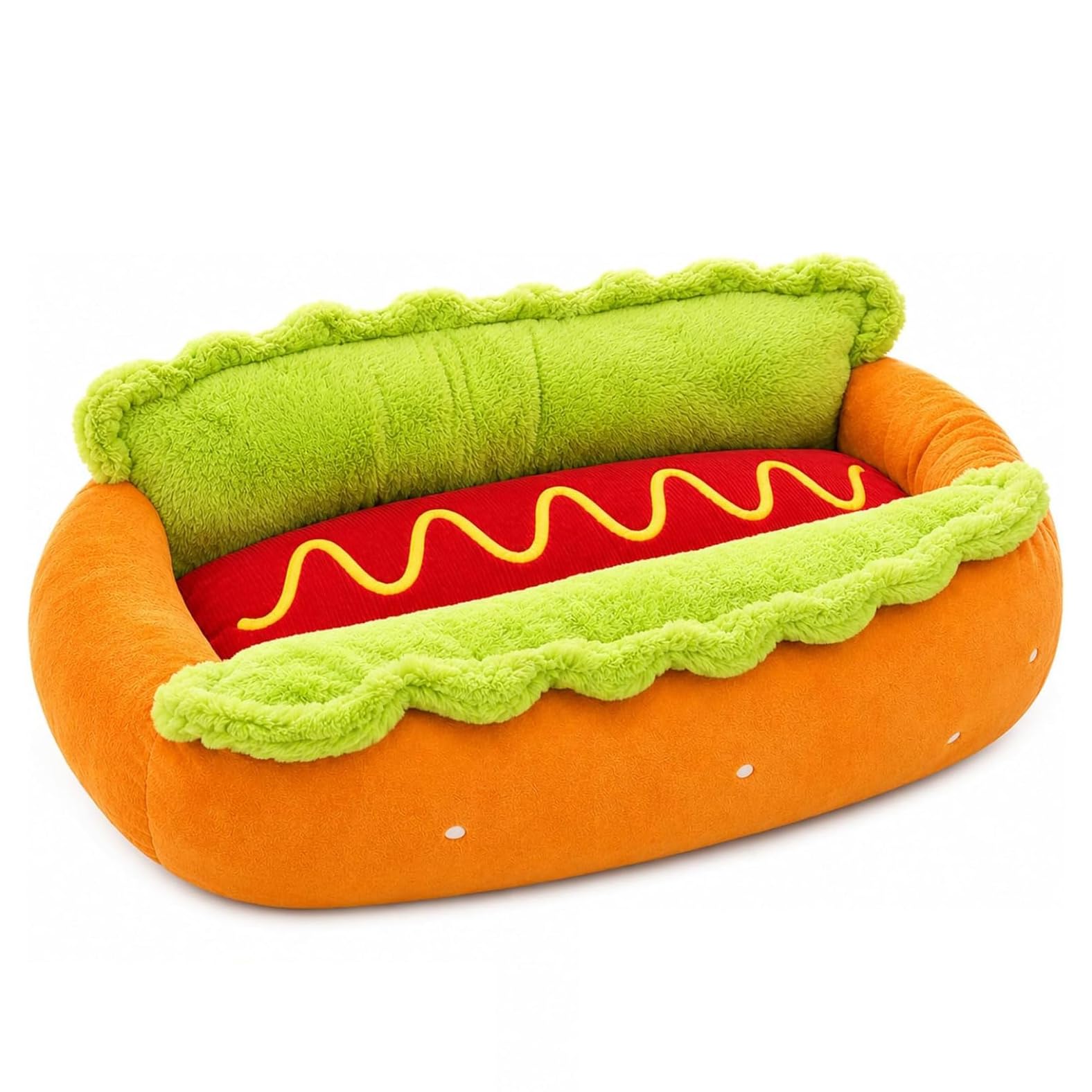YipuVR Hot Dog Pet Bed,Washable Dog Bed with Removable Cover