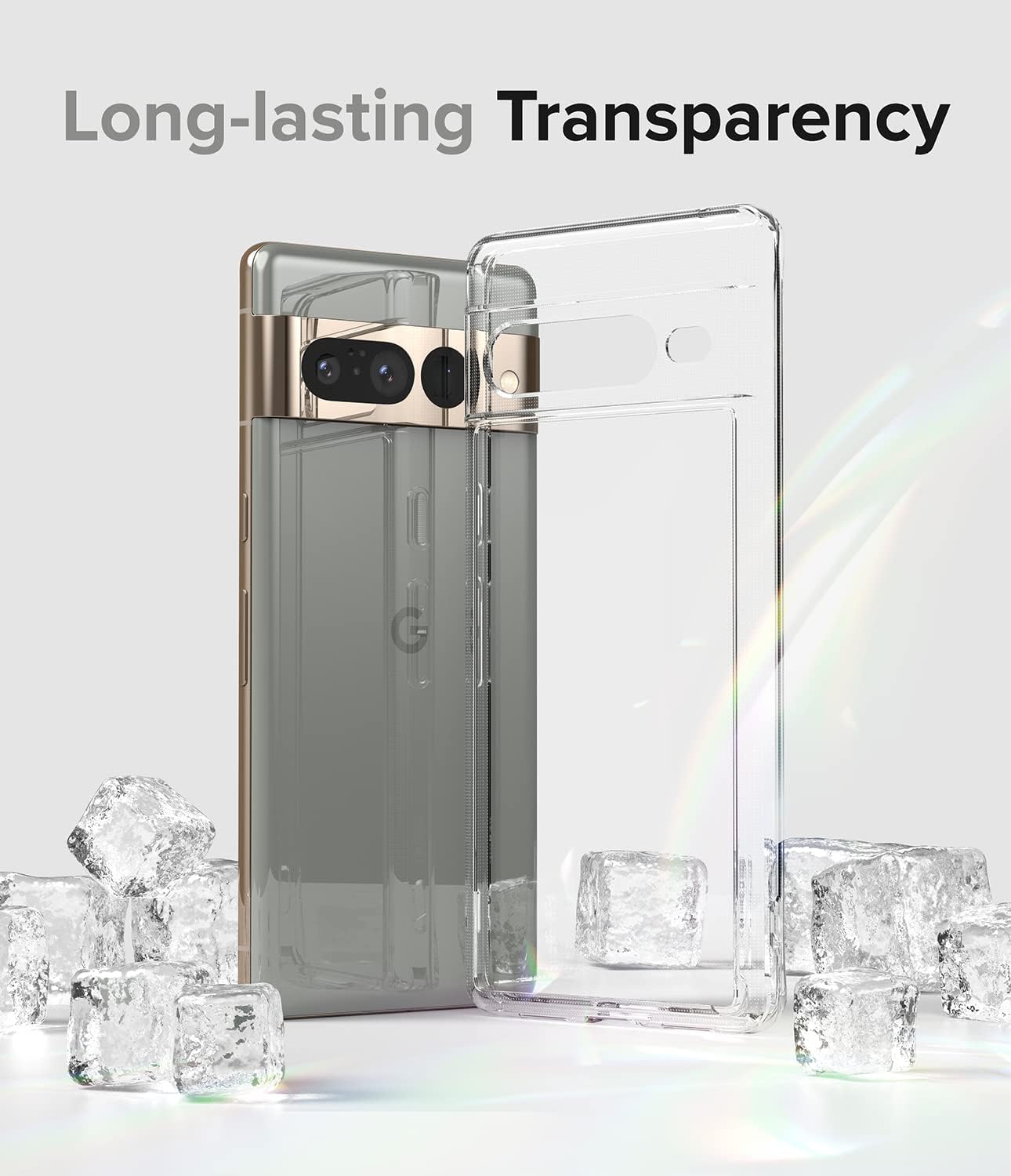Ringke Fusion [Minimalist Fit] Compatible with Google Pixel 7 Pro Case 5G, Transparent Elegant Look Minimal Bulk Cover for Women, Men - Clear