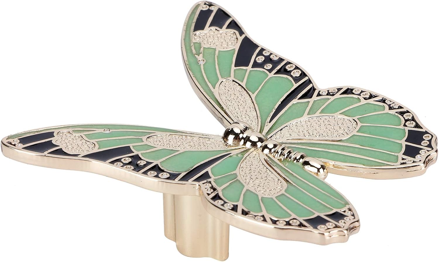 Hilitand Vintage Butterfly Drawer Knobs, Antique Drawer Pulls Retro Decor Cabinet Handle Knobs Cupboard Door Knobs(Light Green Luminous)