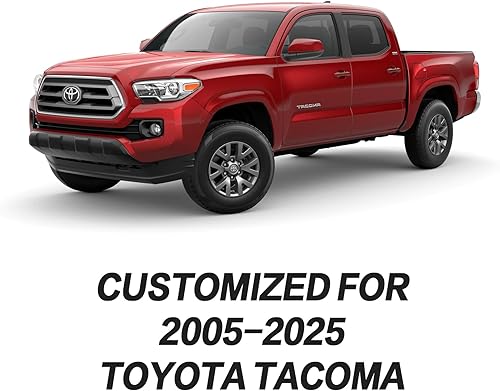 Miniatura 5 de Aierxuan Fundas de asiento de automóvil Toyota Tacoma de ajuste personalizado TRD Sport Limited SX 2005-2025, paquete de doble cabina para