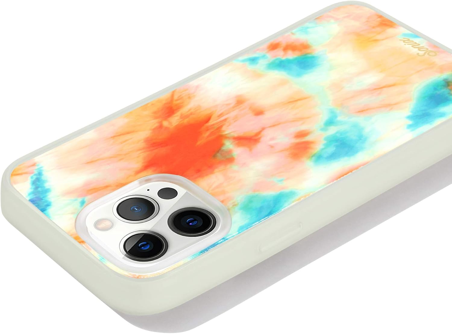 Sonix Glow-in-The-Dark Phone Case for iPhone 12 Pro Max, Drop-Tested (Orange Tie Dye)