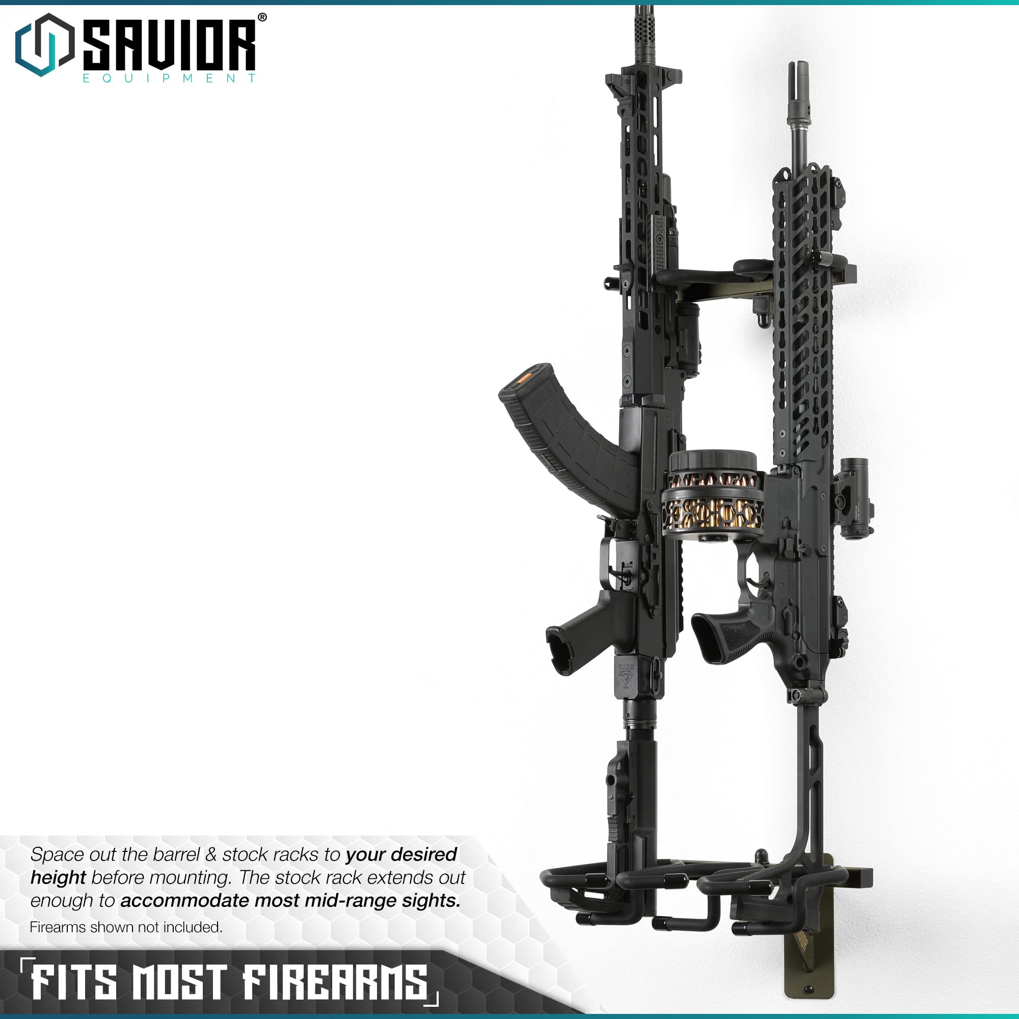 Savior Rifle Rack Snapklik.com : Savior Equipment Wall-Mount Rifle Rack Tactical Shotgun ...