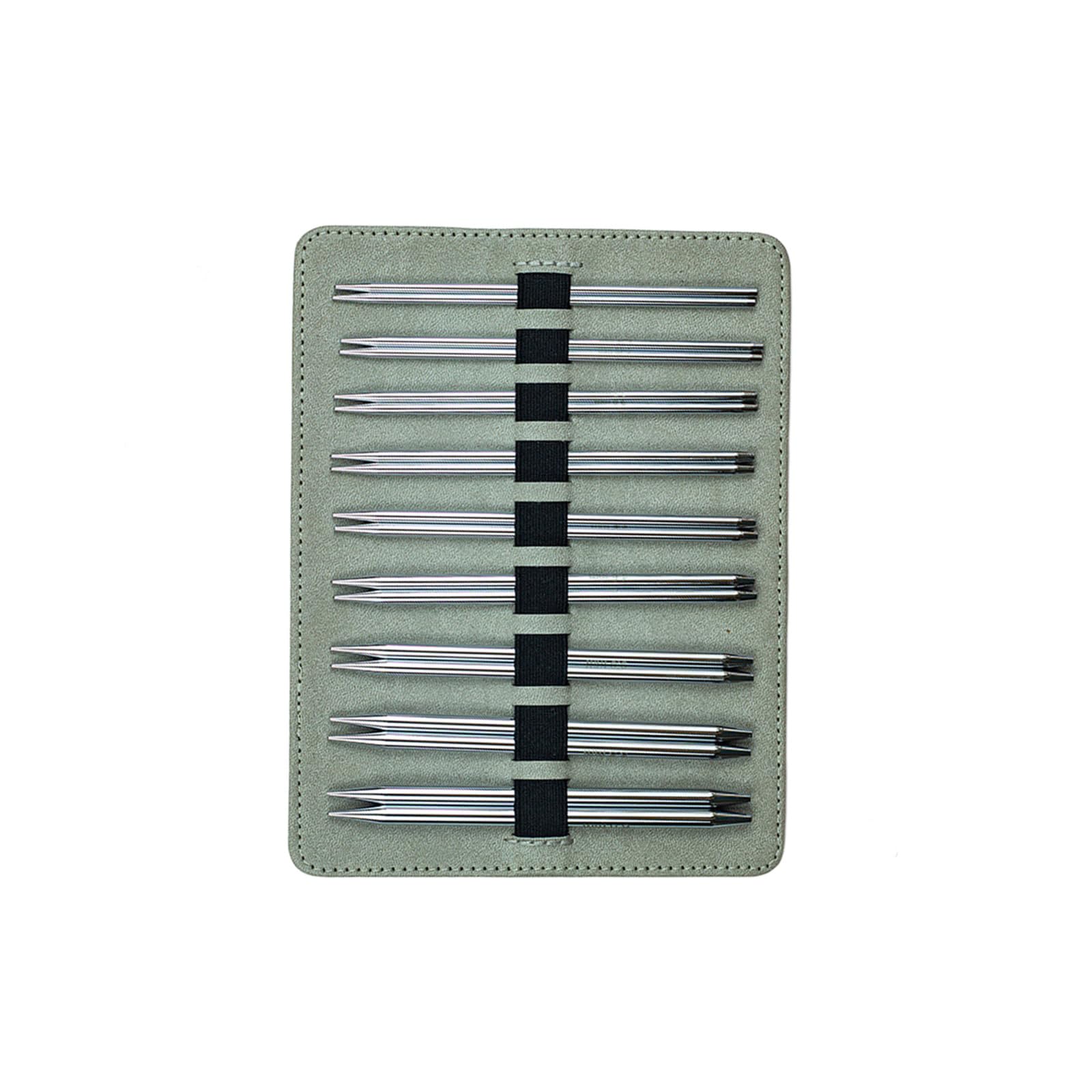 Punte per da Maglia in Alluminio, 9 Paia Punte Corte intercambiabili, Strumento Lavoro Compatto per Filati per Realizzare Guanti per Calzini, Cappelli, Punte per Maglieria da 12, 5