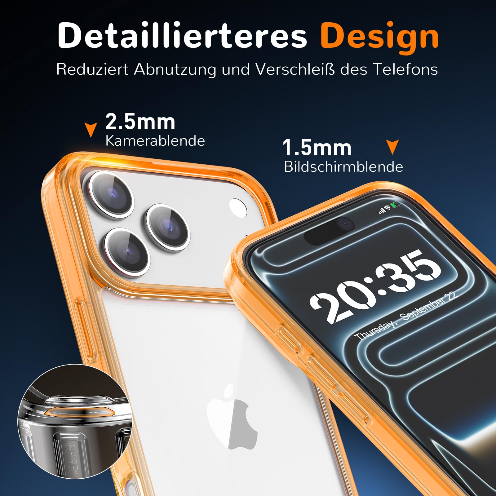 Clear Case for iPhone 15, Ultra Thin, Shockproof TPU Cover, Anti-Yellowing, Crystal Clear, Phone Case for Apple iPhone 15 - Clear — view 227