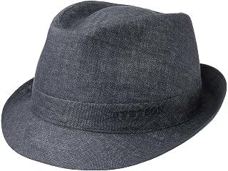 Geneva Trilby Unisex Linen Hat Made in Italy Spring Summer
