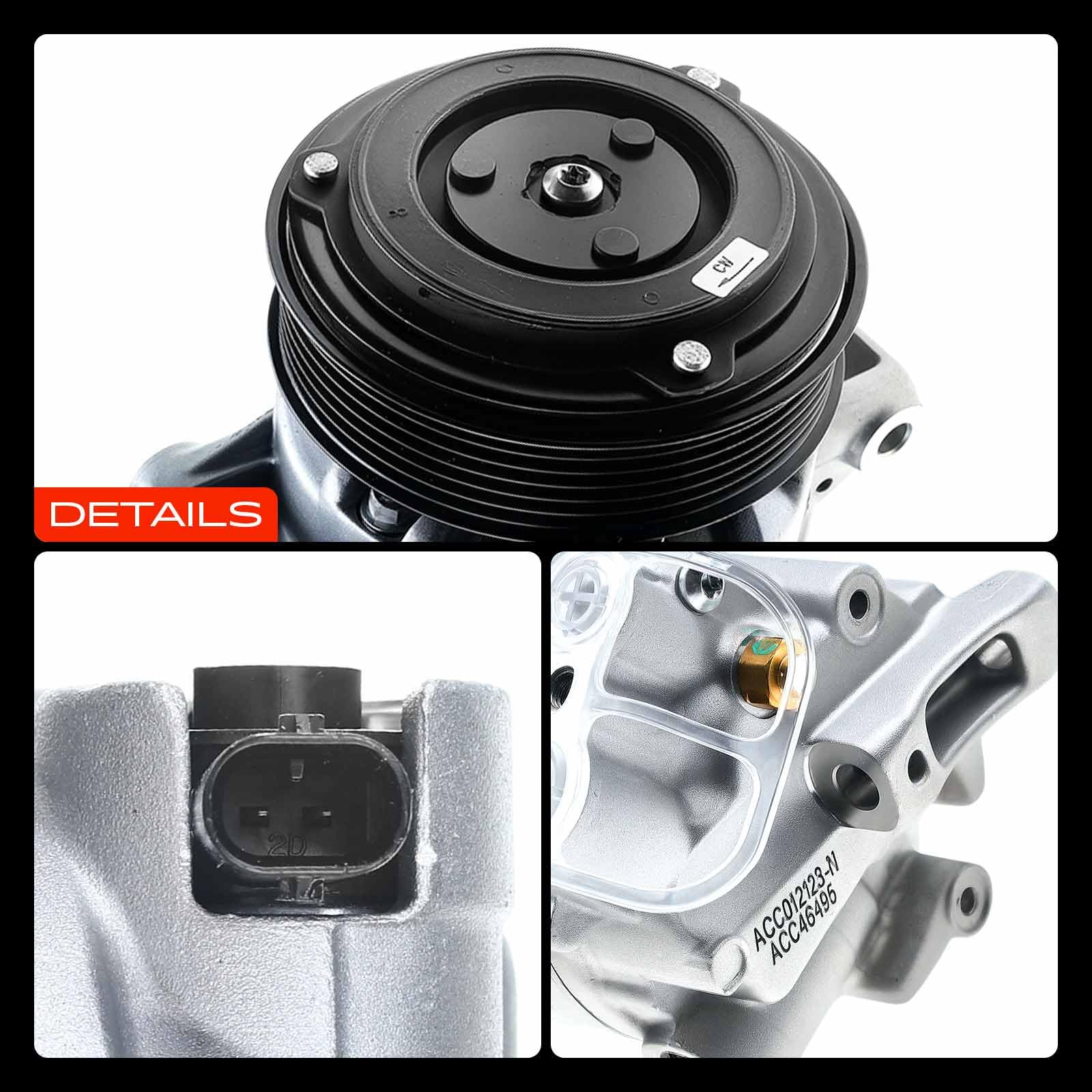 Frankberg Compressore dell'aria condizionata con frizione Compatibile con Astra J P10 Zafira Tourer C P12 Meriva B MPV S10 Zafira/Zafira Family B A05 13414018, compreso l'olio preconfezionato