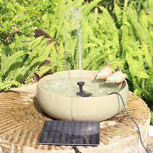 Miniatura 5 de Bomba de fuente de agua solar para baño de pájaros, estanque de peces de energía solar, fuentes al aire libre, kit de fuente de piscina de jardín