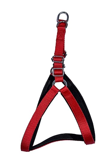 Tame Love? Padded Dog Chest Belt Harness for Puppy (Red Color - 0.75 Inch)