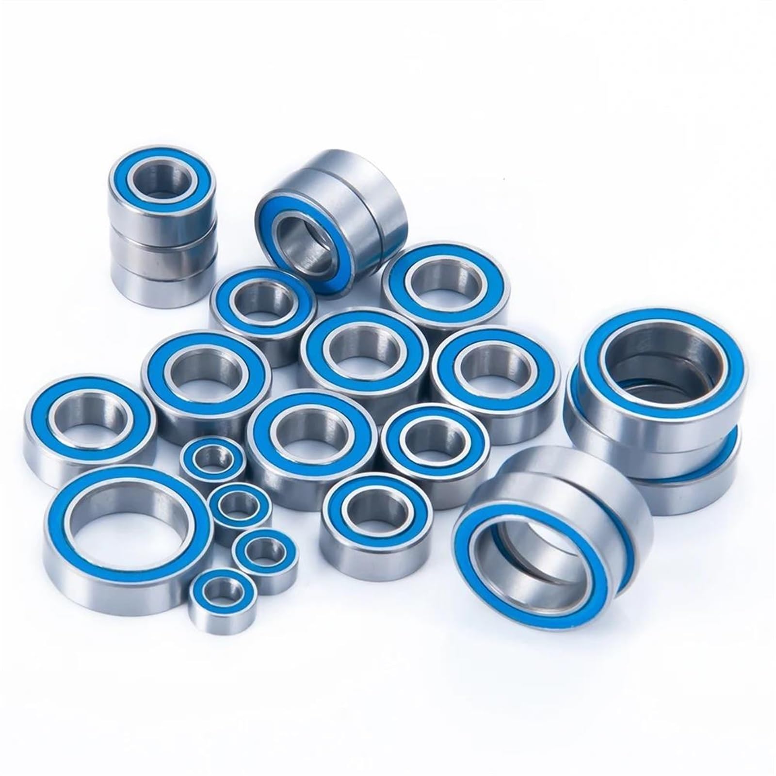 roulement a bille Pour Baja Pour Rey Pour Rock 1/10 RC Pour Buggy Pour Camion Du Désert Roulements Pièces De Mise À Niveau 24 Kit Roulement Billes Bleu