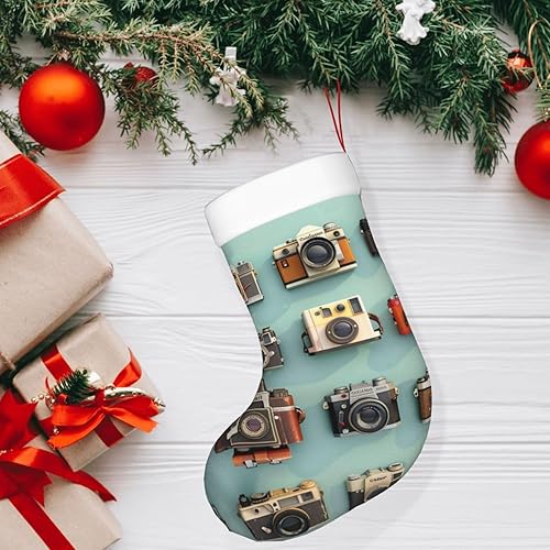 Miniatura 6 de Personalized Christmas Stockings - 18 Inches Hanging Stockings, 1 Pack Large Size Stockings for Christmas Tree Family Holiday Decor - Retro Cool