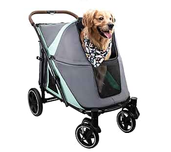 ペットカート 大型犬 折りたたみ 耐荷重30kg 軽量 658-180 Amazon | GPR ペットカート 大型犬用カート ワンタッチ