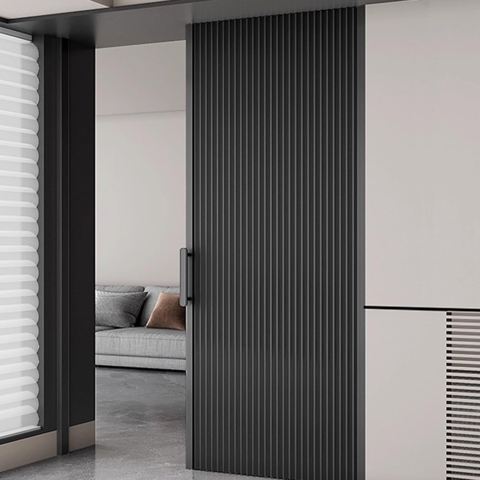 WLCGYD Concertina door Trackless Accordion Door, Customized Bi-fold Folding Doors Interior with Aluminum Frame & Handle, Honeycomb Concertina Retractable Divider Doors(75x200cm/30x79in)