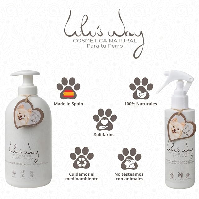 Foto 3 de 3 de Lulu’s Way Champú para Perros + Acondicionador Perro - Piel Sensible y Dermatitis sin alérgenos, sin parabenos