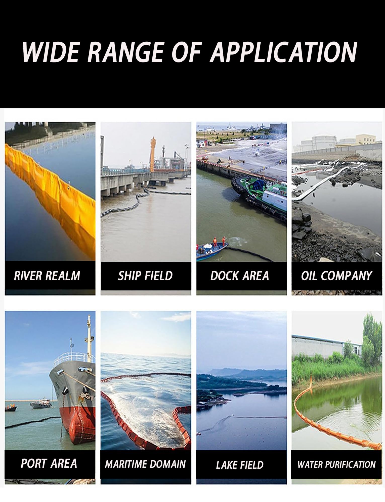 barrages flottants Anti-Pollution, barrages Anti-Pollution en PVC, barrières gonflables de contrôle des inondations, barrages Anti-Pollution en PVC de 10 mètres pour la prévention de la poll