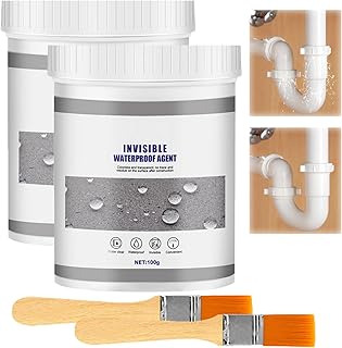Super Waterproof Glue, Waterproof Sealant Agent Transparent Glue, Super Strong Bonding Sealant Invisible Waterproof Anti-Leakage Agent, Waterproof Sealant and Adhesive Nano Penetration (2pcs)