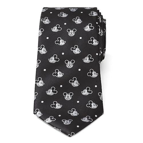 Cufflinks Inc. Mickey Dot Black Men’s Necktie - Character Pattern