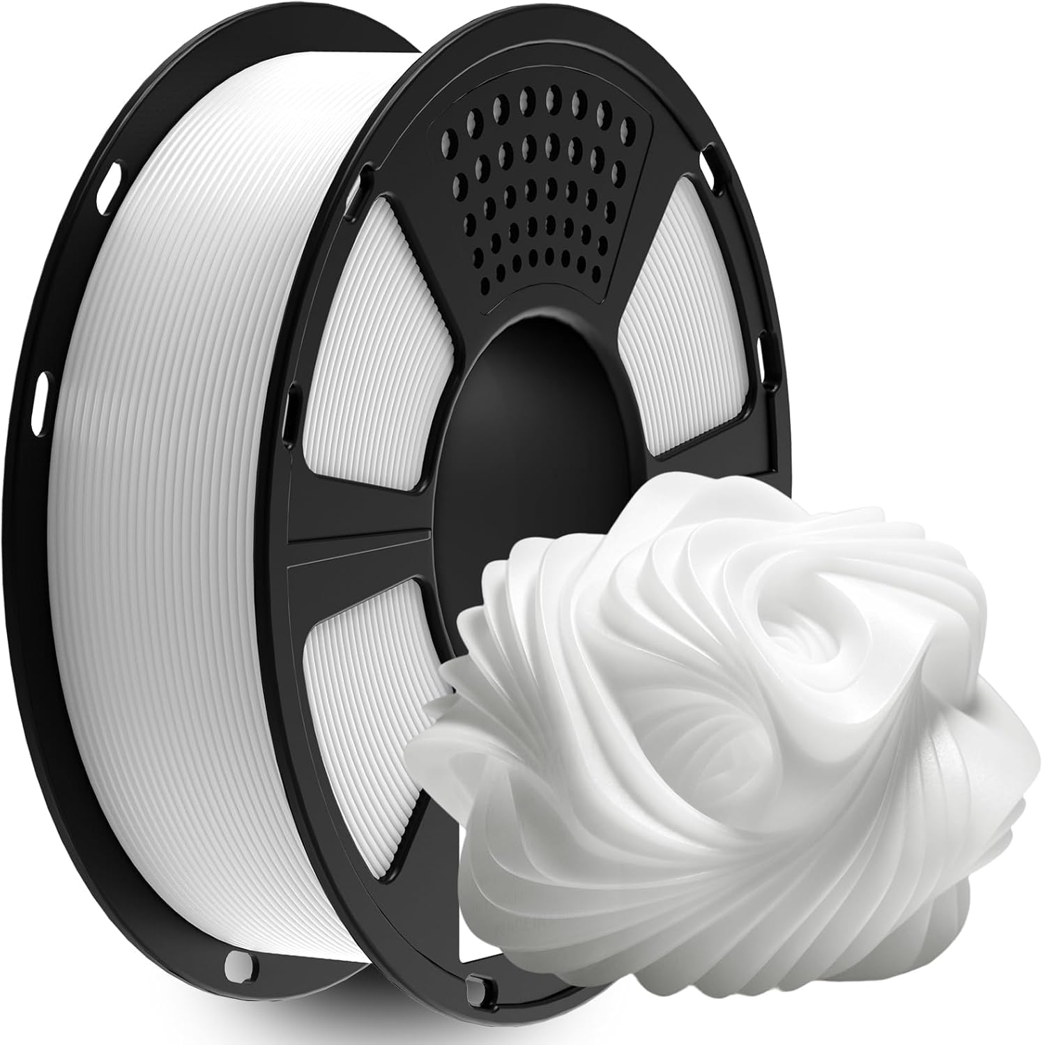 GIANTARM ABS Filament 1.75mm, 3D Drucker Filament 1KG 1 Spule, Durchmessertoleranz +/- 0.02mm, ABS Weiß