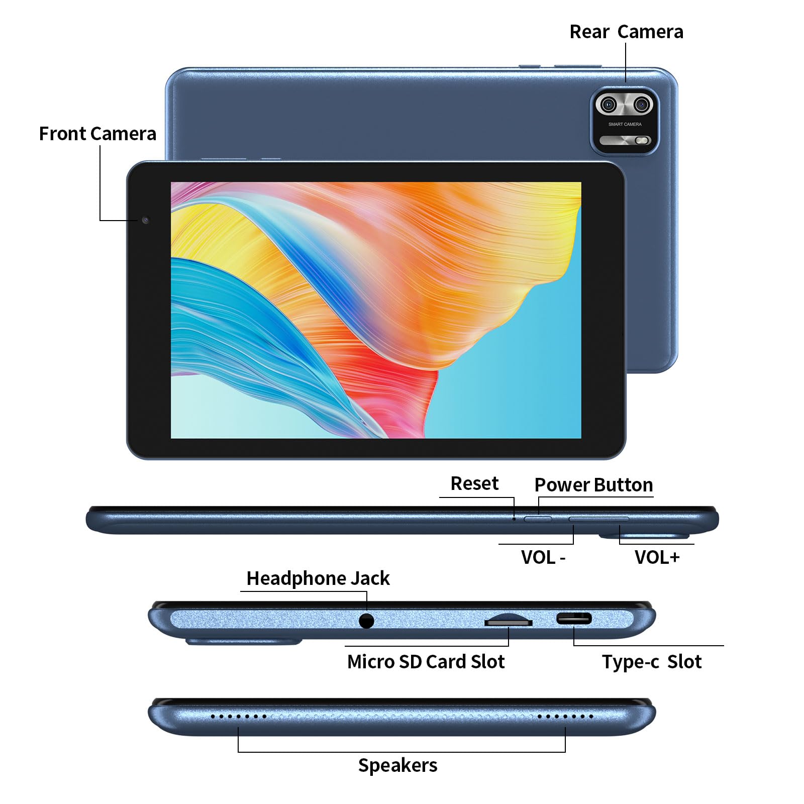 Amazon.com : PRITOM TAB8 8 inch Tablet - Android 13 Tablet, Octa
