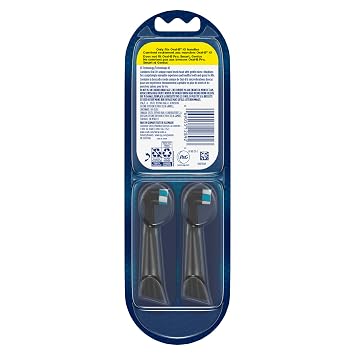 Oral-B iO Series Ultimate Clean Electric Toothbrush Replacement Brush Heads for an Oral-B Electric Toothbrush, 2 Count, Black