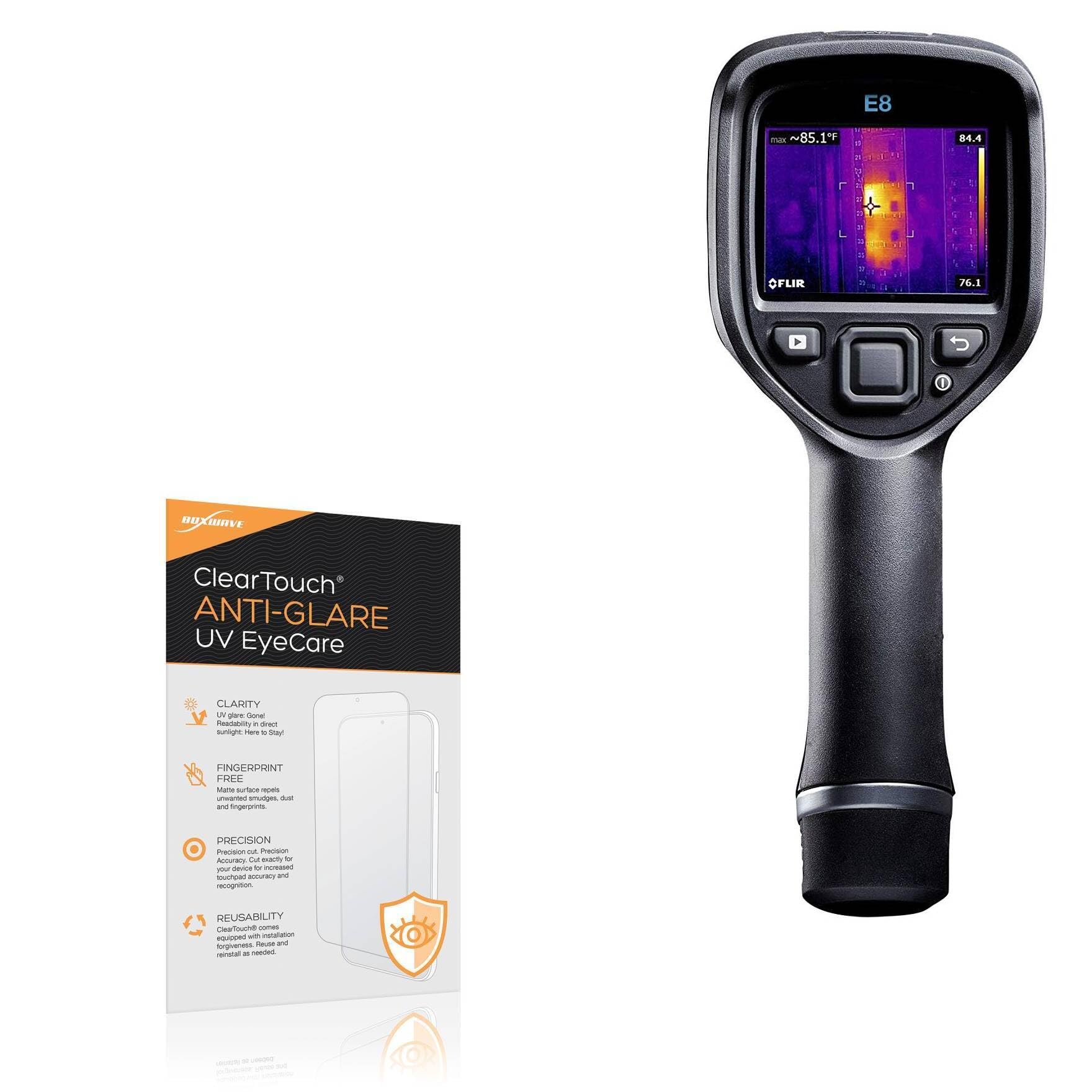 BoxWave Screen Protector Compatible With FLIR E8 - ClearTouch Anti-Glare Anti-UV EyeCare (2-Pack), Filters out Harmful Blue Light Reduce Fatigue