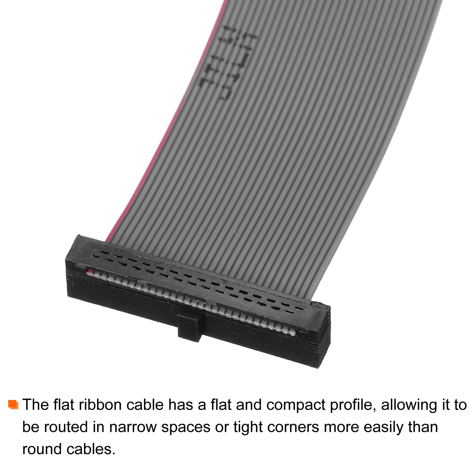 Cavo A Nastro Piatto IDC 8 Pin, Passo 2.0mm, Connettore FC A FC, Lunghezza 30cm - Grigio, 2 Pezzi