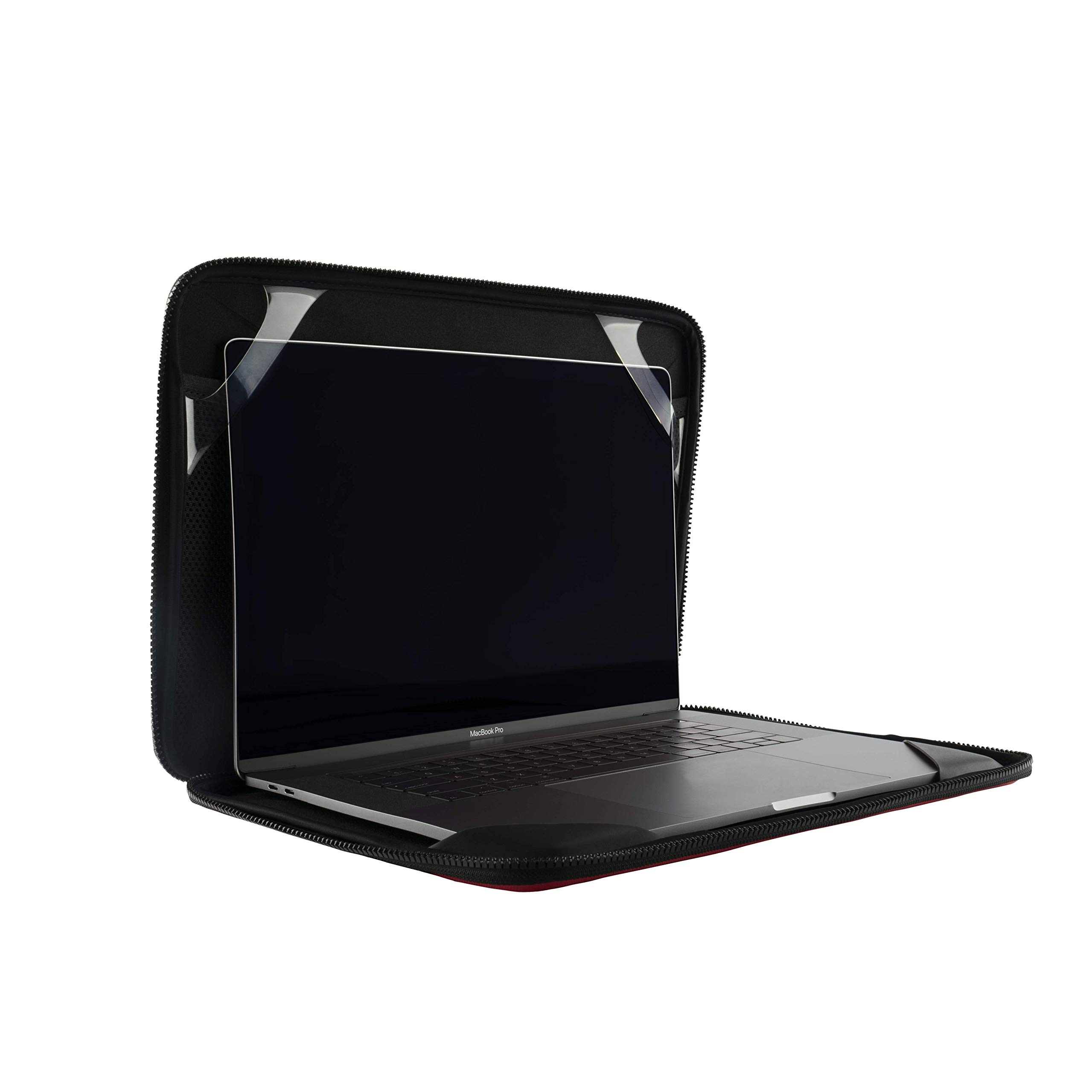 Urban Armor Gear Funda Universal para Apple MacBook Pro, Microsoft Surface Book 2/Laptop 3 y Muchos más (Manga Universal para portátiles de hasta 15", Manga con Bolsillo de Malla) Rojo (981900119393)