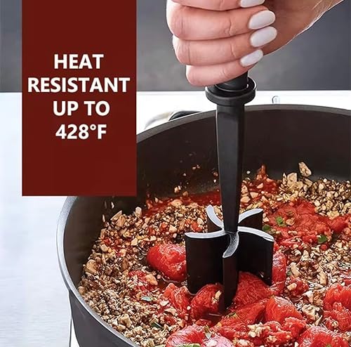 Miniatura 3 de Premium Heat Resistant Hamburger Chopper - Nylon Meat Masher Tool for Ground Beef, Masher and Fork in One