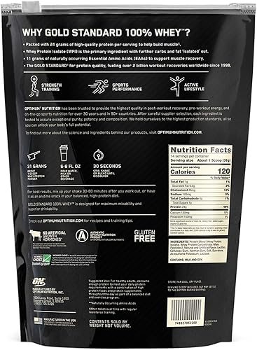 Miniatura 4 de Optimum Nutrition Estándar dorado 100 Proteína de Suero de Leche en Polvo Pie de lima 18Libra