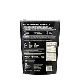 Optimum Nutrition Gold Standard 100% Whey Protein Powder, Vanilla Ice Cream, 1 Pound (Packaging May Vary)