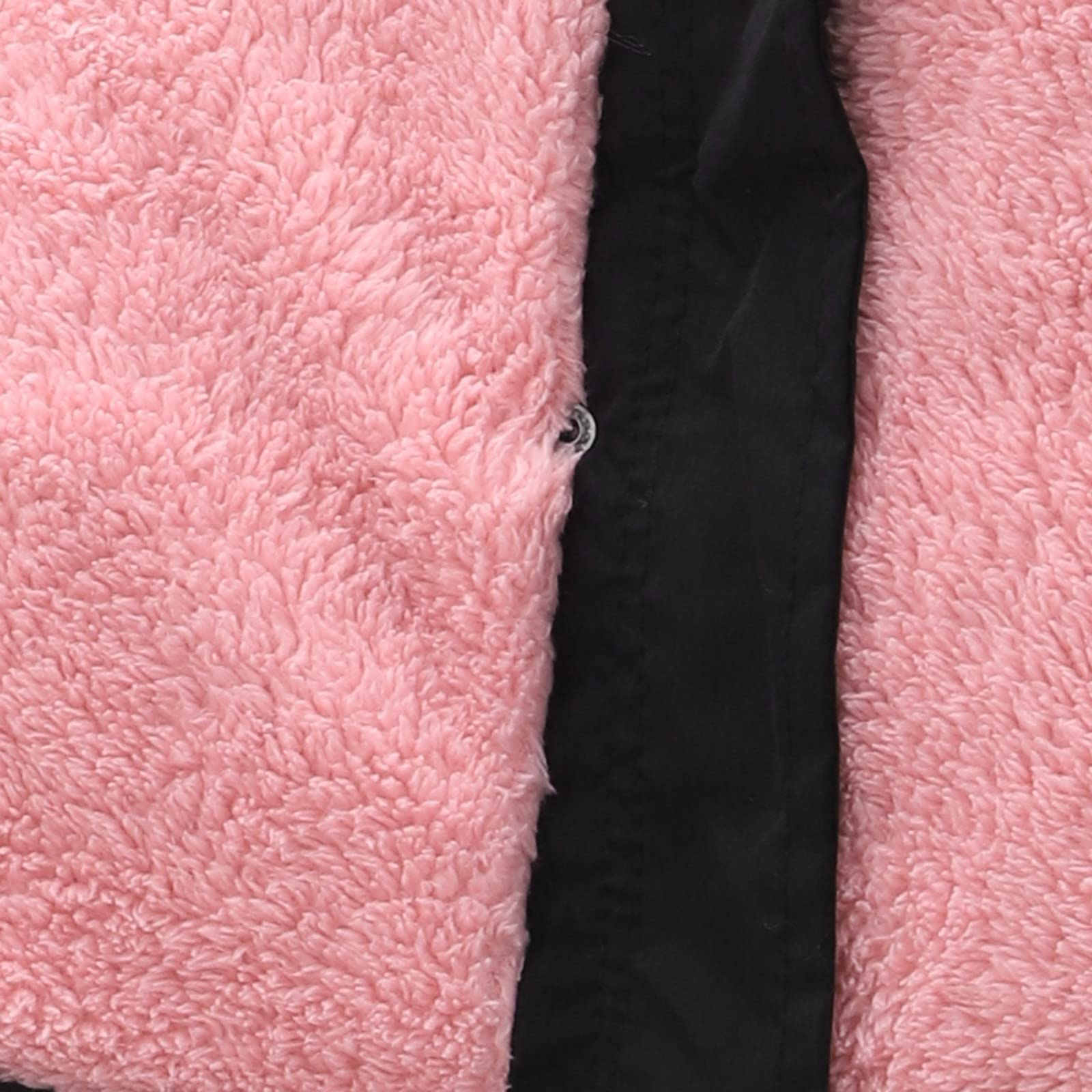 Manteau d'hiver pour femme - Doublé - Chaud - Parka - Avec capuche - Veste fonctionnelle - Poches latérales - Fermeture éclair - Manteau en laine d'agneau - Coupe droite - Veste d'hiver - Manteau à