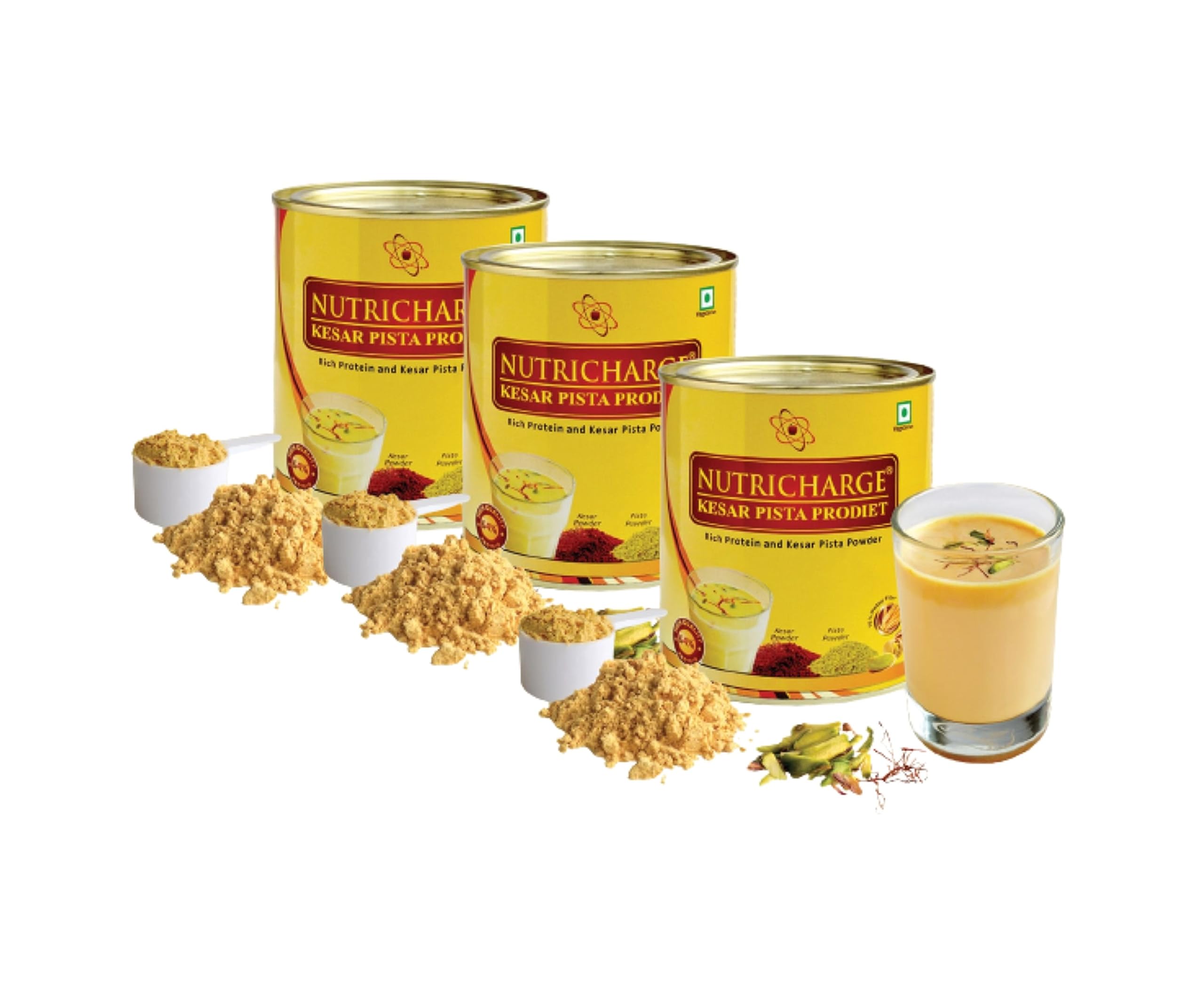 Nutricharge Kesar Pista Prodiet Supports and regulates immunity (Pack Of 3)-image-1